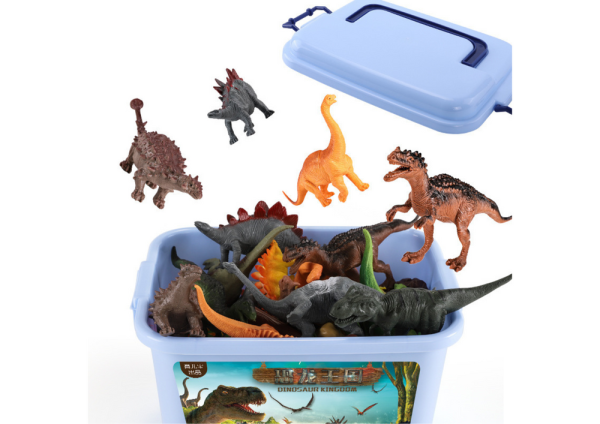 Dinosaurs Figures Set Park Accessories Box 46 Pieces - Image 3