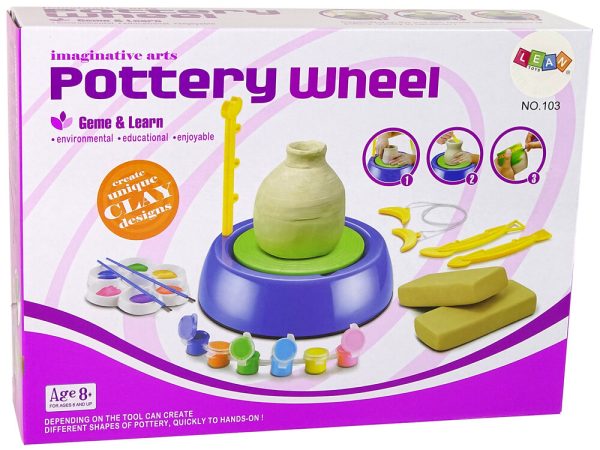 DIY Pottery Wheel Clay Art Paints Kit - Image 4