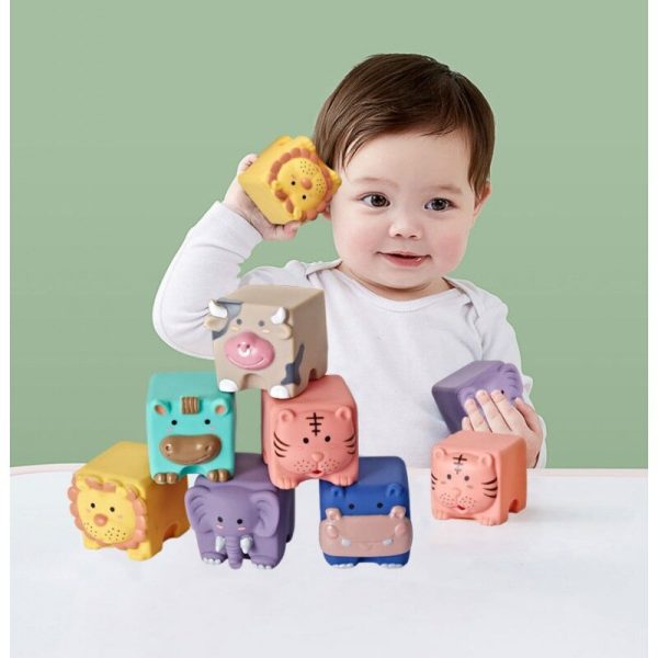 Soft Educational Blocks Animals Numbers Letters Colorful 12 Pcs - Image 4