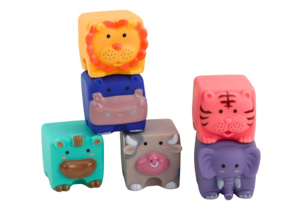 Soft Educational Blocks Animals Numbers Letters Colorful 12 Pcs - Image 2