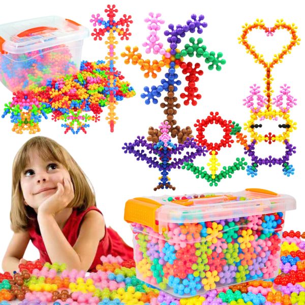 Flower Blocks Set In A Box 400 Pieces Multicolor