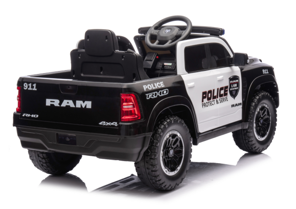 Licencirani policijski auto na akumulator ZB618P Dodge Ram - crni - Image 5