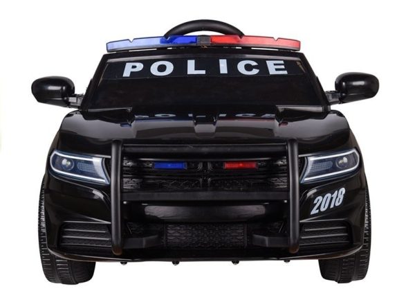 Police Electric Ride-On Car - Black - Image 2