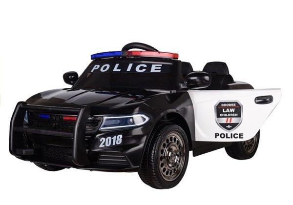 Police Electric Ride-On Car - Black - Image 3