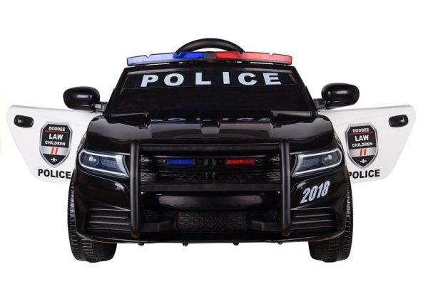 Police Electric Ride-On Car - Black - Image 4