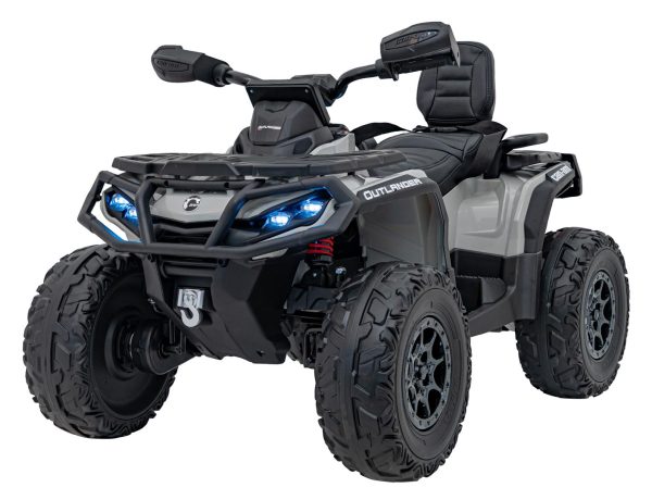 Quad na akumulator Can-Am Outlander ATV 4x4 200W - sivi - Image 4