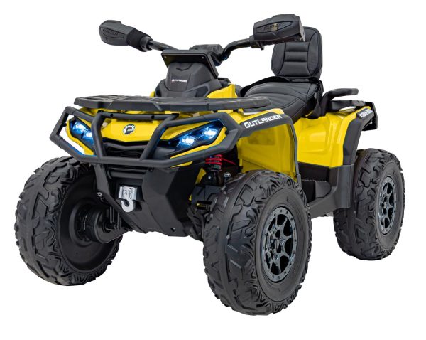 Quad na akumulator Can-Am Outlander ATV 4x4 200W - žuti - Image 3