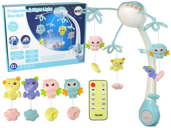 Cot Carrousel Projector Pilot Melodies Animal Noises Blue