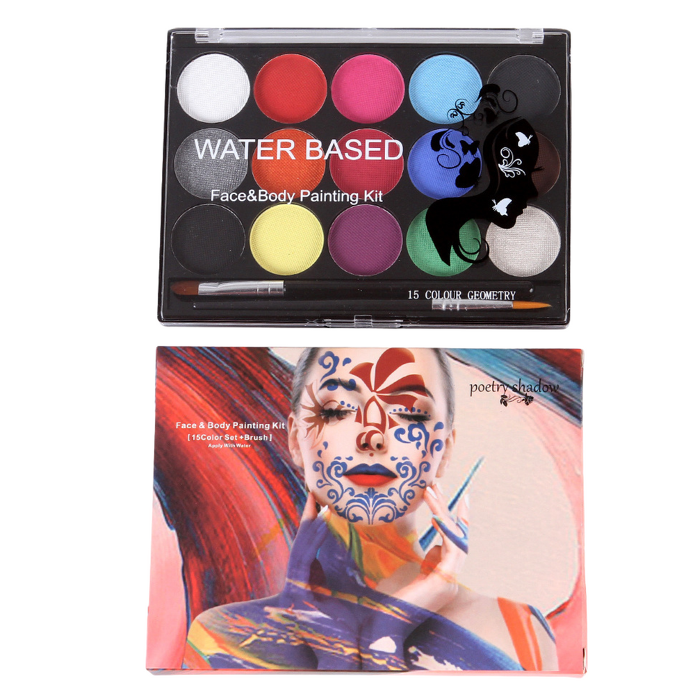 Face and Body Paints 15 Colors 2 Brushes – AV SHOP