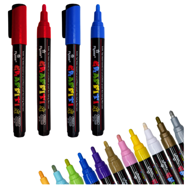 Set of Acrylic Markers Intense Colors 12pcs - Slika 3