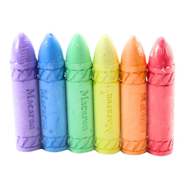 Neon Colored Chalk Blackboard Sidewalk Chalk Set of 6 - Slika 2