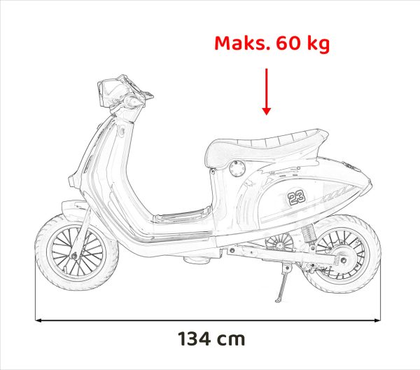 Motor na akumulator Retro 23 - plavi - Slika 21