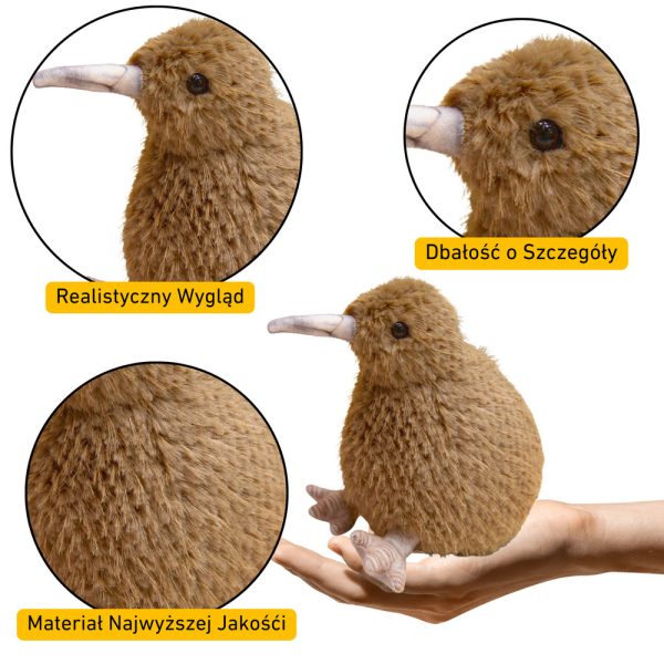 Plišana igračka Kiwi 21cm - svijetlo smeđa - Slika 2