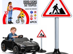 Edukativni set prometnog znaka "Radovi na cesti" - 70 cm