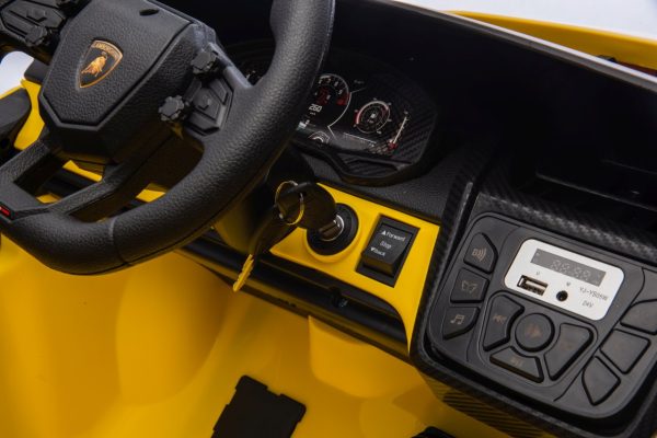 Licencirani auto na akumulator Lamborghini Revuelto XL STRONG - dvosjed - žuti - Image 15