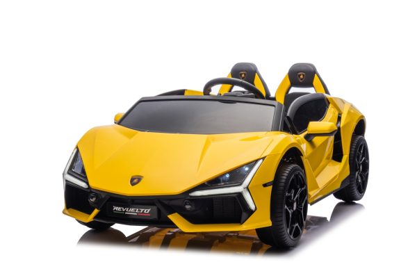 Licencirani auto na akumulator Lamborghini Revuelto XL STRONG - dvosjed - žuti - Image 25