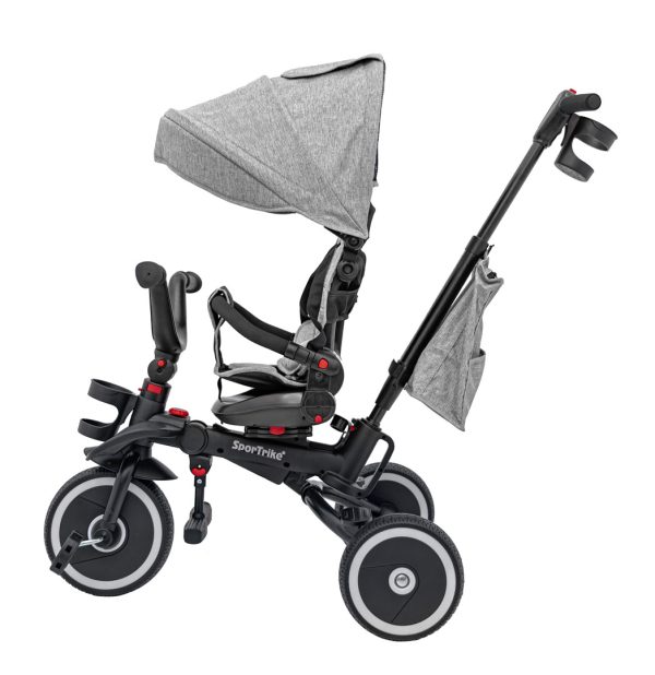Dječji tricikl RIDER SPORTRIKE - sivi - Slika 8