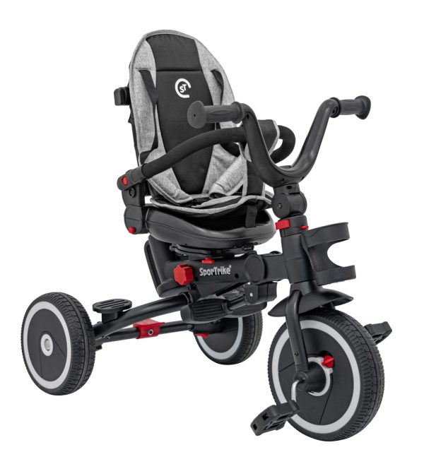 Dječji tricikl RIDER SPORTRIKE - sivi - Slika 10