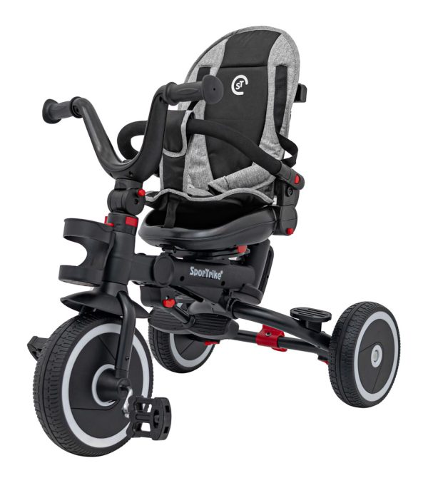 Dječji tricikl RIDER SPORTRIKE - sivi - Slika 11