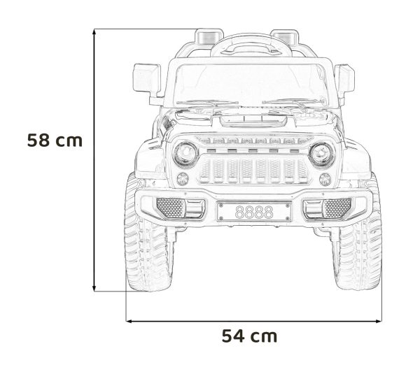 Auto na akumulator Off Road MOUNTAIN - crni - Slika 18