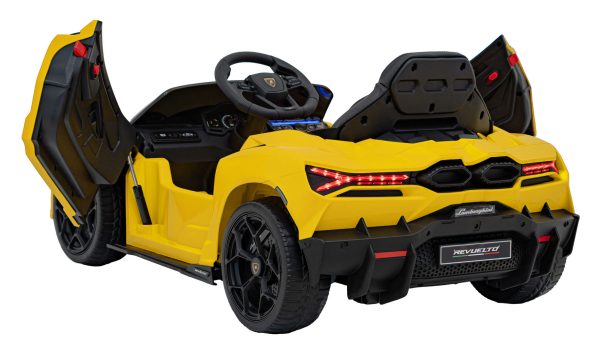Licencirani auto na akumulator Lamborghini Revuelto 4x4 - žuti - Slika 9