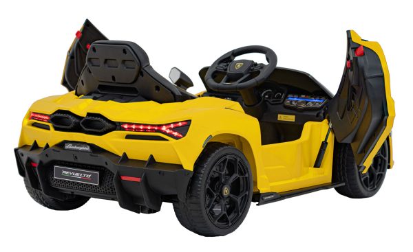 Licencirani auto na akumulator Lamborghini Revuelto 4x4 - žuti - Slika 10