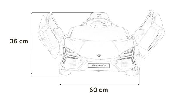 Licencirani auto na akumulator Lamborghini Revuelto 4x4 - žuti - Slika 17
