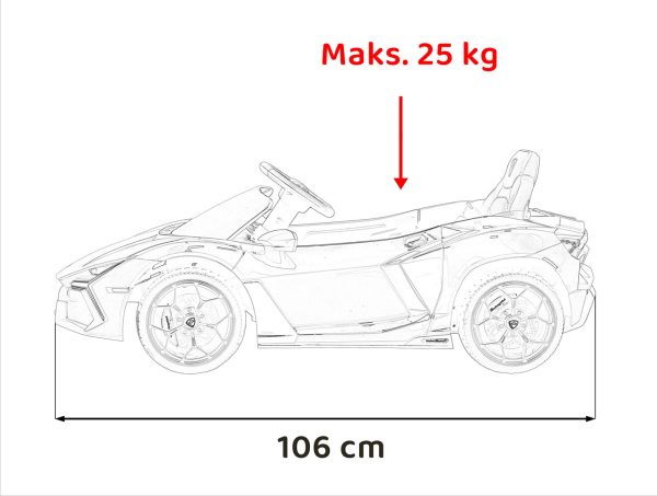 Licencirani auto na akumulator Lamborghini Revuelto 4x4 - crveni - Slika 16