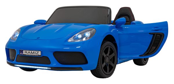 Auto na akumulator Perfecta - dvosjed - plavi/lakirani - Slika 4