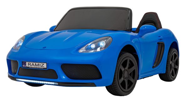 Auto na akumulator Perfecta - dvosjed - plavi/lakirani - Slika 5
