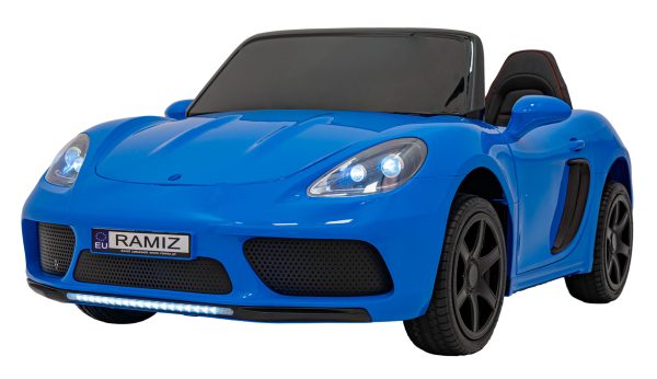 Auto na akumulator Perfecta - dvosjed - plavi/lakirani - Slika 6