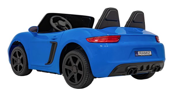 Auto na akumulator Perfecta - dvosjed - plavi/lakirani - Slika 8