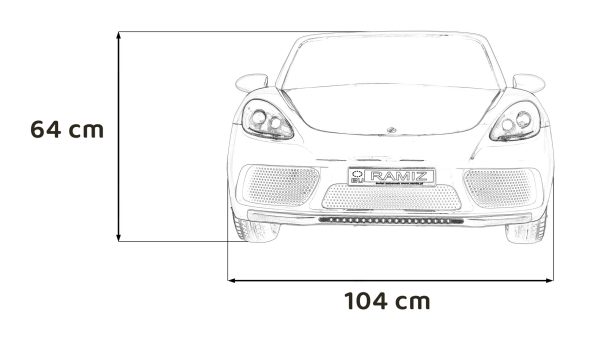 Auto na akumulator Perfecta - dvosjed - plavi/lakirani - Slika 28