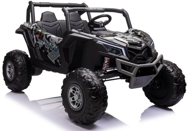 Buggy na akumulator UTV-MX613 Camo – 4×4 – dvosjed – crni/lakirani