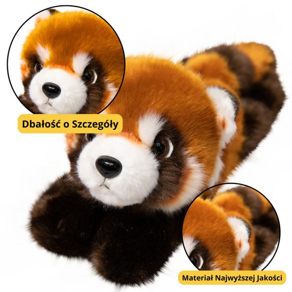 Plišana igračka / privjesak Crvena panda - 13 cm - smeđa