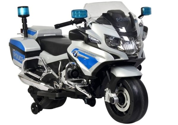 Licencirani motor na akumulator BMW Police PRO - sivo/plavi - Slika 11