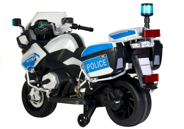 Licencirani motor na akumulator BMW Police PRO - sivo/plavi - Slika 3