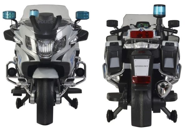 Licencirani motor na akumulator BMW Police PRO - sivo/plavi - Slika 5
