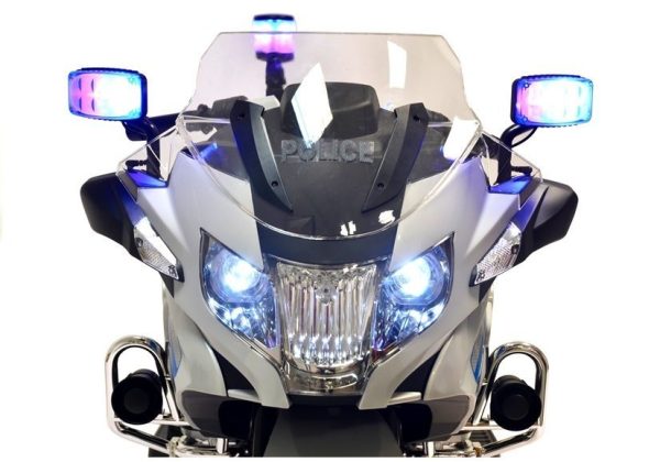 Licencirani motor na akumulator BMW Police PRO - sivo/plavi - Slika 7