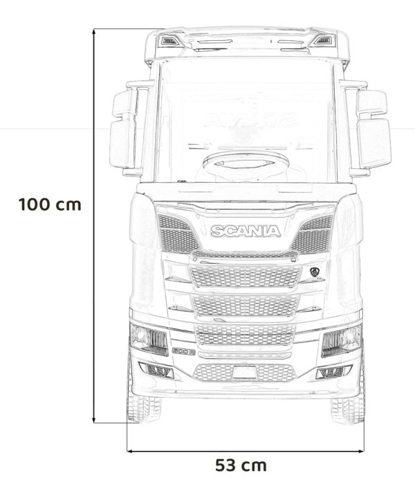 Licencirani kamion na akumulator Scania R-SERIE 4x4 - bijeli - Slika 9