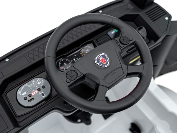 Licencirani kamion na akumulator Scania R-SERIE 4x4 - bijeli - Slika 16