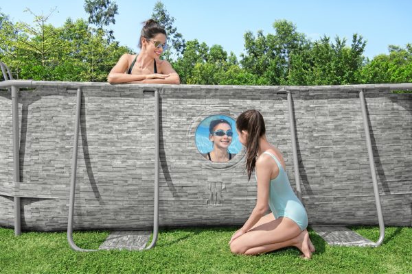 Montažni bazen 427 x 250 x 100 cm Bestway 56946 - sivi - Slika 7