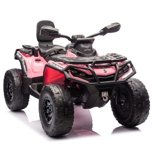 Quad na akumulator Can Am Outlander 4x4 DK-CA005 - svijetlo rozi