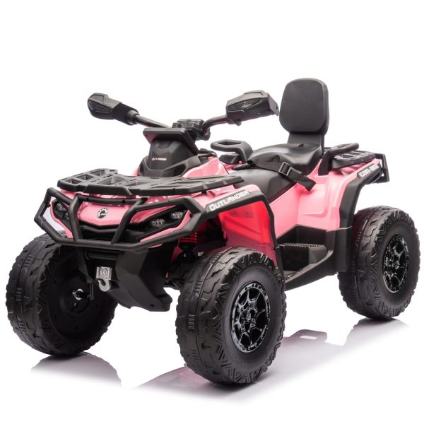 Quad na akumulator Can Am Outlander 4x4 DK-CA005 - svijetlo rozi - Slika 2