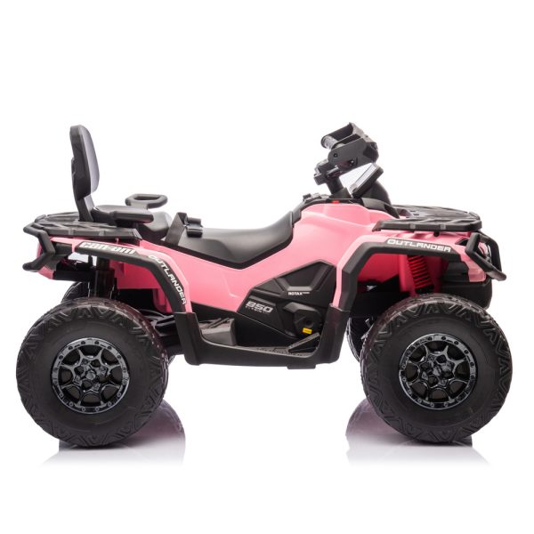 Quad na akumulator Can Am Outlander 4x4 DK-CA005 - svijetlo rozi - Slika 4