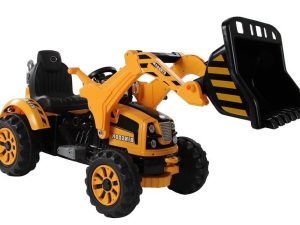 Traktor na akumulator s korpom - žuti