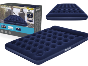 Madrac na napuhavanje s pumpom 203 x 152 x 28 cm Bestway 67226 - tamo plavi
