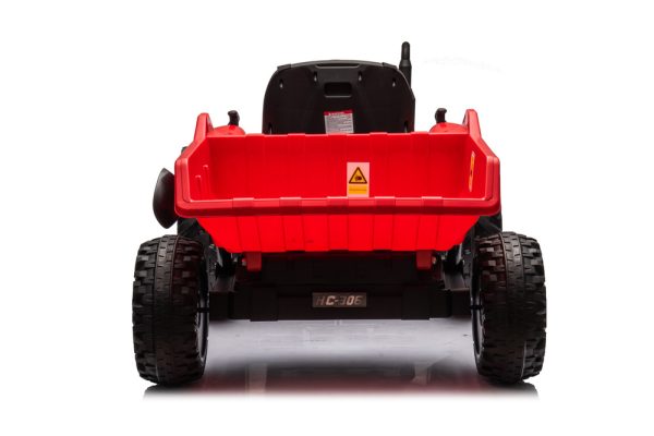 Traktor na akumulator s prikolicom HC-306 24V - crveni - Slika 6