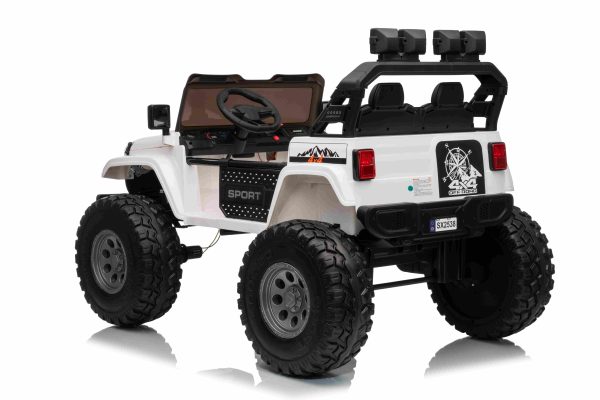 Auto na akumulator Extreme Sport 4x4 s podesivom dužinom vozila - dvosjed -  bijeli - Slika 10