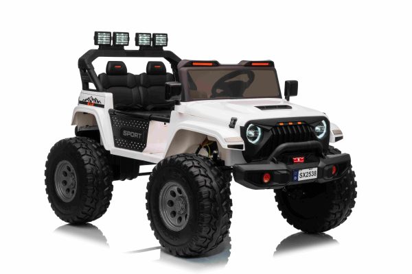 Auto na akumulator Extreme Sport 4x4 s podesivom dužinom vozila - dvosjed -  bijeli - Slika 13